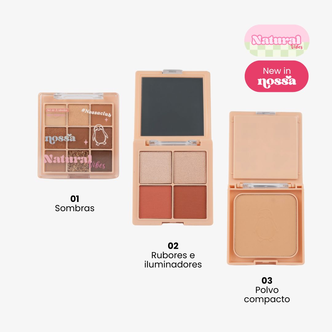 Sombras Natural Vibes 3 en 1 Nossa