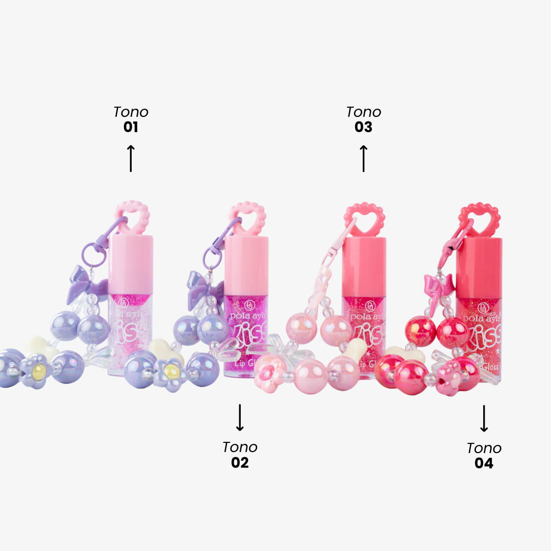 Lip Gloss Kiss Llavero Pola