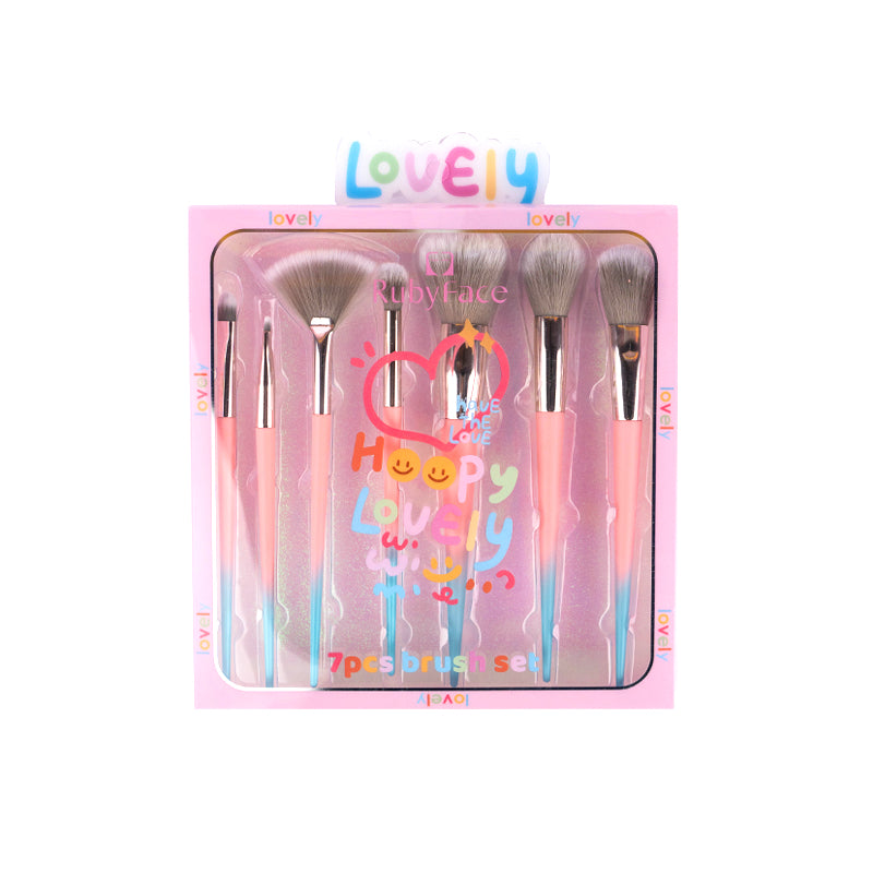 Set de brochas 7pzas Rubyface