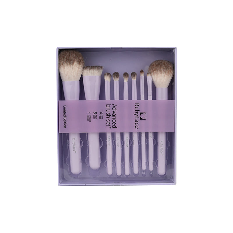 Set de brochas 9pzas RubyFace