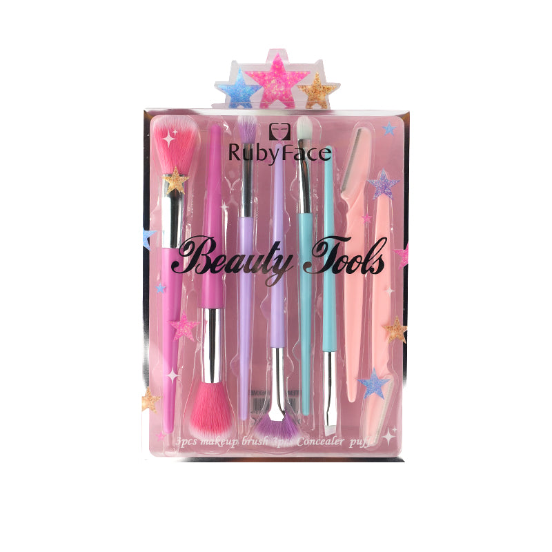 Set Brochas 8pzas Rubyface