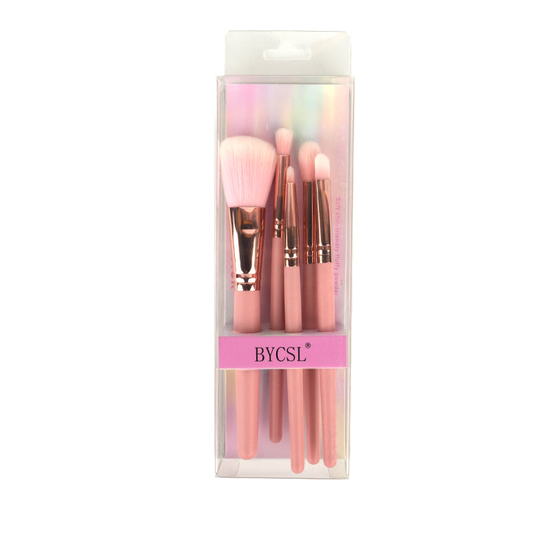 Set de brochas 5pzas Rosa BYCSL