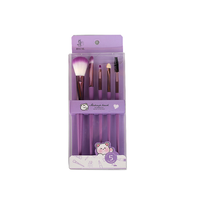 Set de brochas 5pzas Lila BYCSL