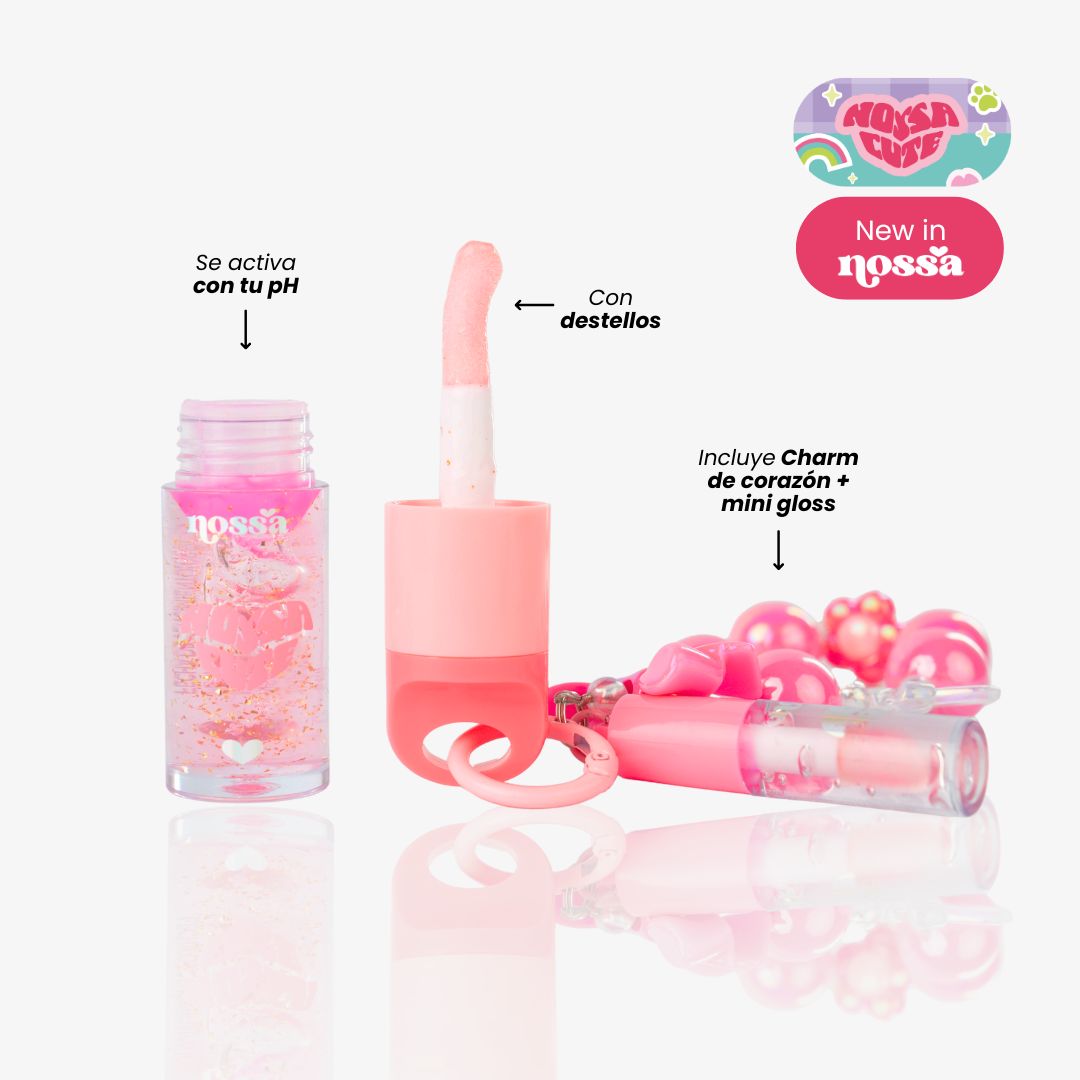 Lip Gloss + Lip Oil Crush On Nossa Cute con Charm