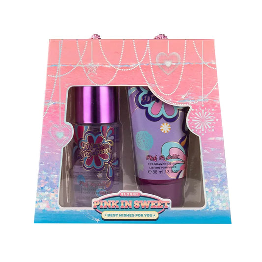 PINK IN SWEET  (Disco) - Perfume 88 ml. + Crema corporal 88 ml.