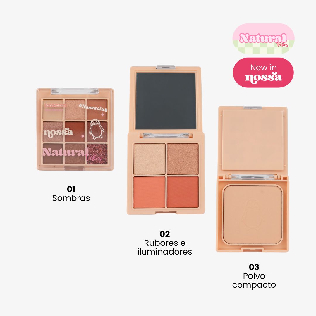 Sombras Natural Vibes 3 en 1 Nossa