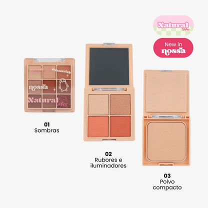 Sombras Natural Vibes 3 en 1 Nossa