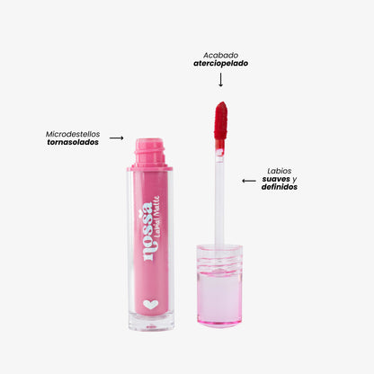 Labial Velvet Nossa Tornasolado