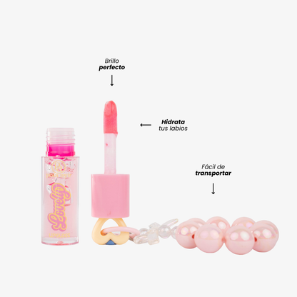 Lip Gloss Lovely Llavero Pola