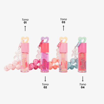 Lip Gloss Lovely Llavero Pola