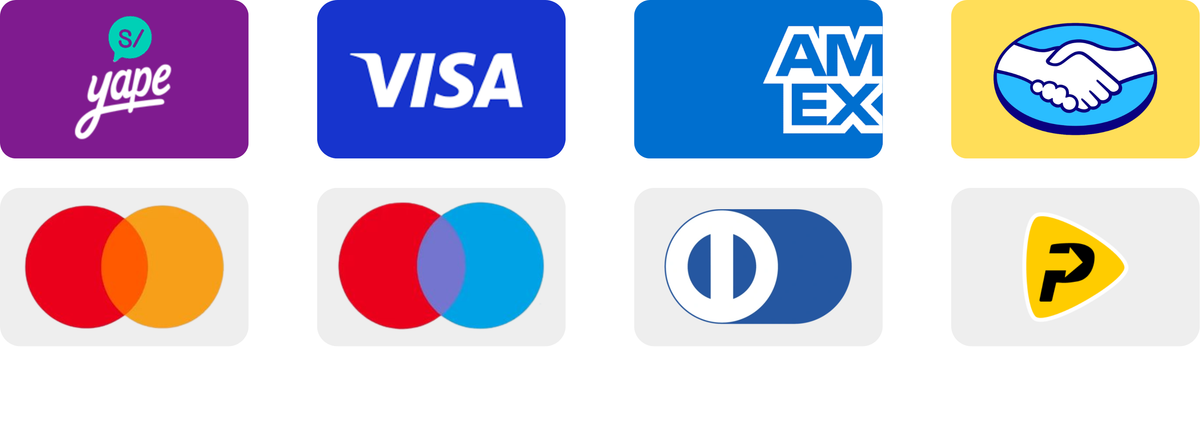 <p><strong>Paga con Mercado Pago o Izipay</strong></p>