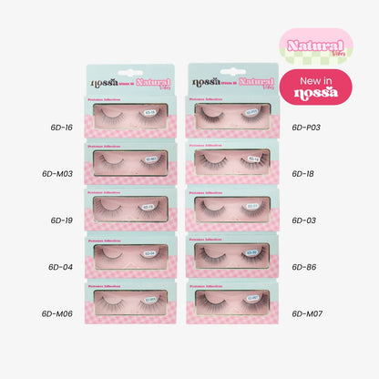 Set Pestañas 5D Natural Vibes Nossa