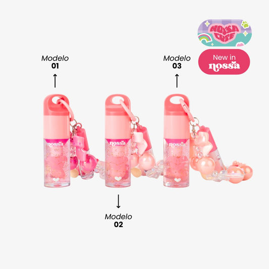 Lip Gloss + Lip Oil Crush On Nossa Cute con Charm