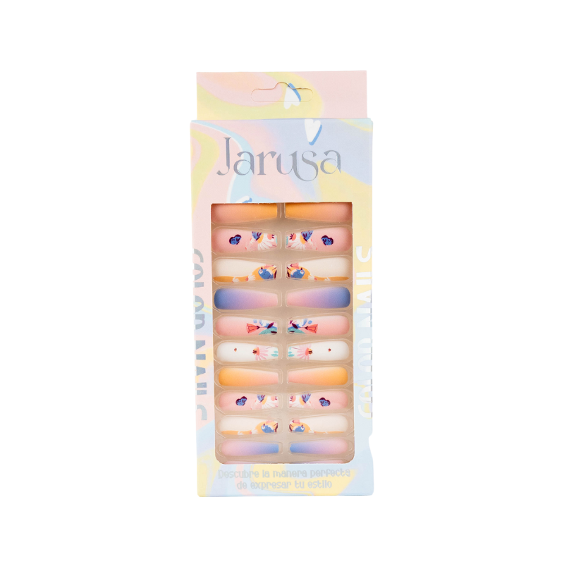 UÑAS ADHESIVAS PARA NIÑAS UNICORNIO