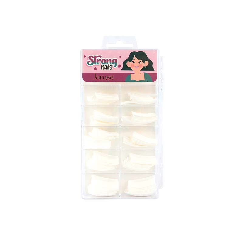 Uñas postizas blancas "Strong Nails" - Jarusa